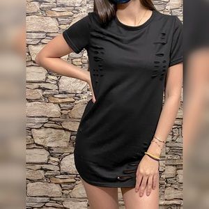 Ripped Tee Dress